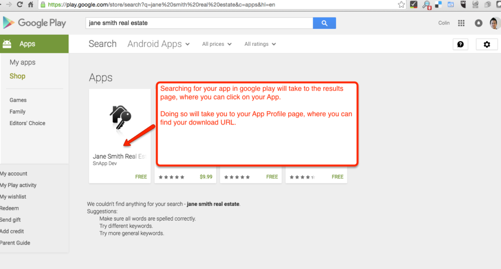 Finding Apps on Google Play